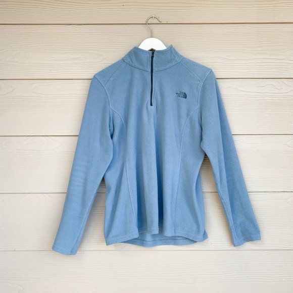 The North Face Sweaters - North Face Blue Quarter Zip Fleece L